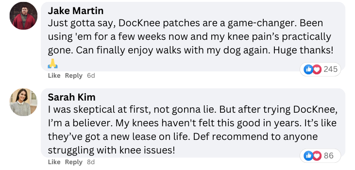 DocKnee facebook reviews
